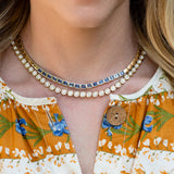 Bezel Sapphire Necklace