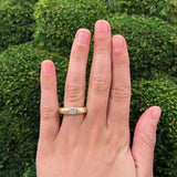 Estate Cartier 18K Yellow Gold Diamond Donut Ring