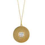 18K Yellow Gold and Diamond Pendant