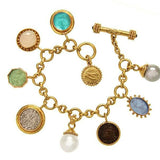 Elizabeth Locke 19K Yellow Gold "Tiny Charm Bracelet"