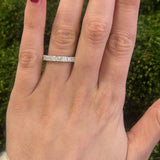 JB Star Platinum Radiant Diamond Band