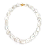 Single Strand White Keshi Pearl Necklace