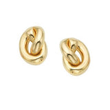 14k Yellow Gold Knot Studs