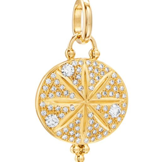 Temple St. Clair yellow gold pendant with diamond accents