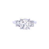 Platinum Cushion Cut Diamond Ring