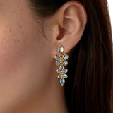 Temple St Clair 18K Luna Flutter Drop Earrings