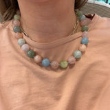 Multi Color Beads with 14K Yellow Gold