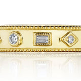 Penny Preville 18K Yellow Gold Mixed Shape Diamond Band