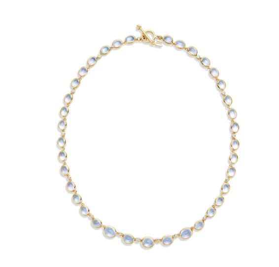 Temple St. Clair 18K Yellow Gold Moonstone Eternity Necklace
