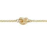 14K Gold Polished Puffed Knot Bracelet