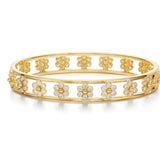 Temple St Clair 18K Yellow Gold Diamond Fiori Bracelet