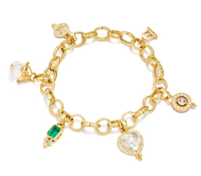 Temple St Clair charm bracelet with charms