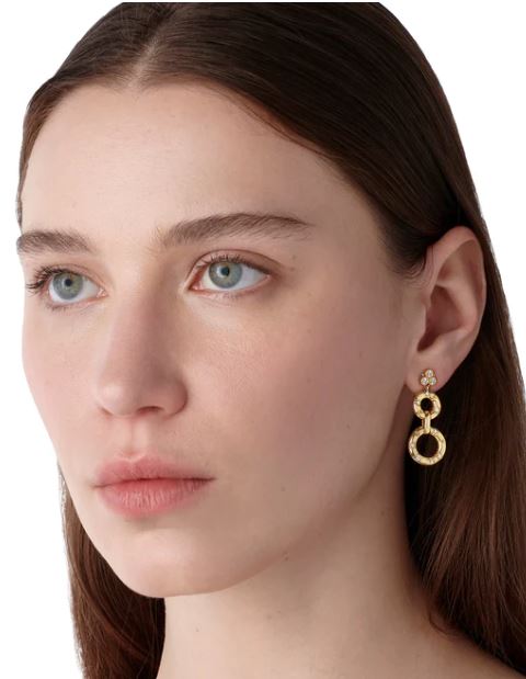 Temple St. Clair 18K Yellow Gold Cosmos Drop Earrings