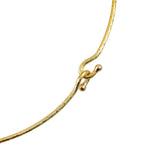 Elizabeth Locke 19K Yellow Gold Wire Necklace
