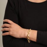 Elizabeth Locke 19K Yellow Gold "Torcello" Bracelet with Circle Clasp