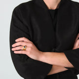 Elizabeth Locke 19K Yellow Gold Blue Sapphire Puffy Cigar Band