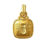 Elizabeth Locke 19K Yellow Gold 'Fat Bee' Pendant