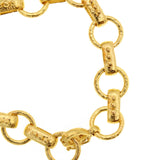 Elizabeth Locke 19K Yellow Gold "Torcello" Bracelet with Circle Clasp