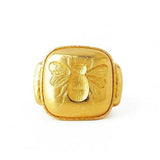 Elizabeth Locke 19K Yellow Gold "Fat Bee" Ring