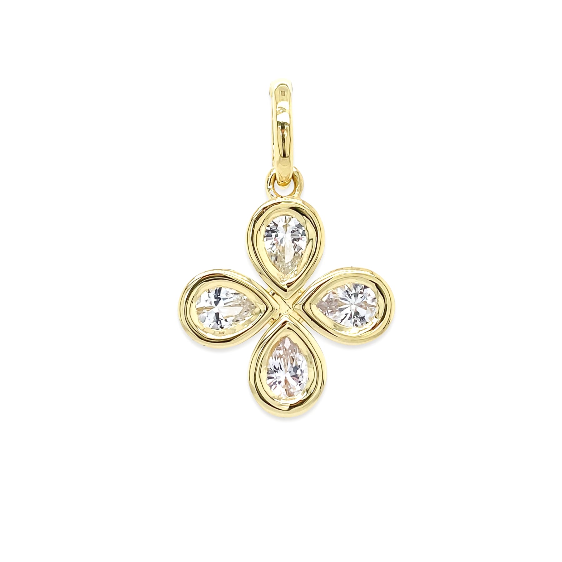 White sapphire pendant