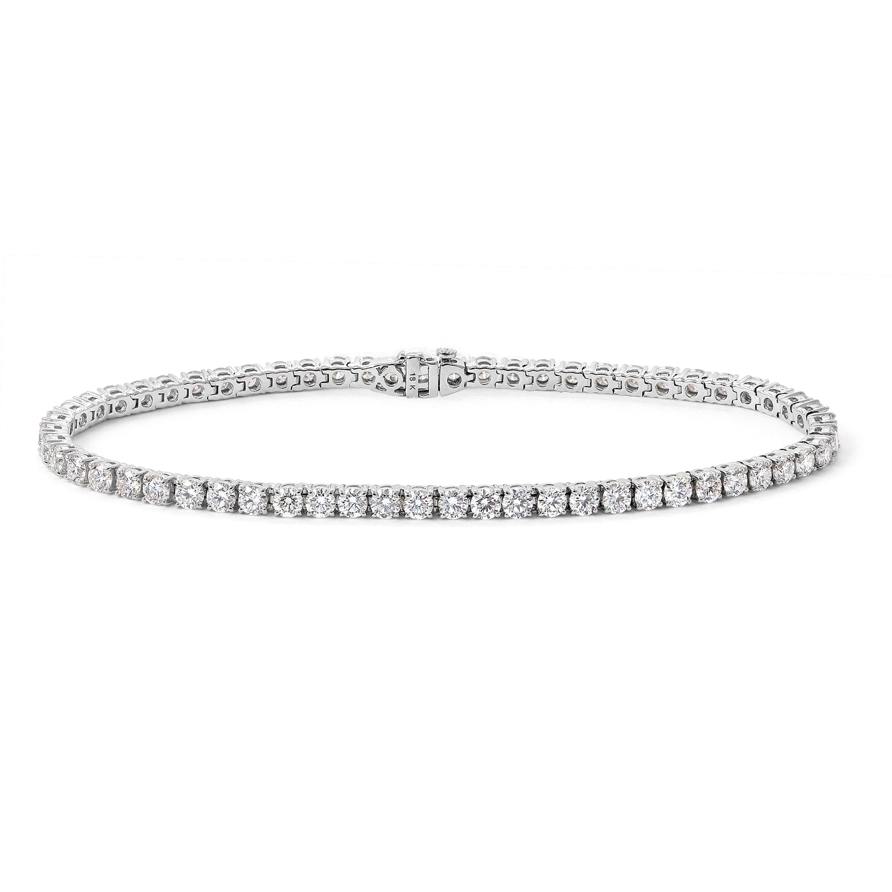 white gold diamond tennis bracelet