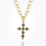Temple St. Clair 18K Yellow Gold Classic Cross Pendant