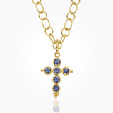 Temple St. Clair 18K Yellow Gold Classic Cross Pendant