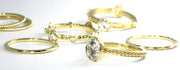 Yellow Gold and Diamond Stacking Ring