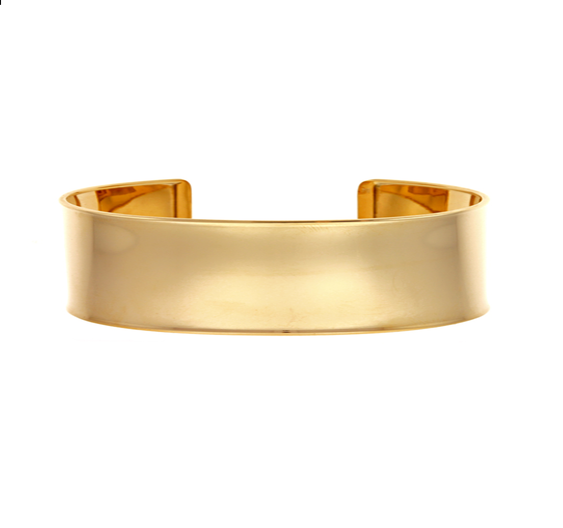 14k Yellow Gold Cuff Bracelet