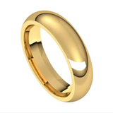 14K yellow gold wedding band ring