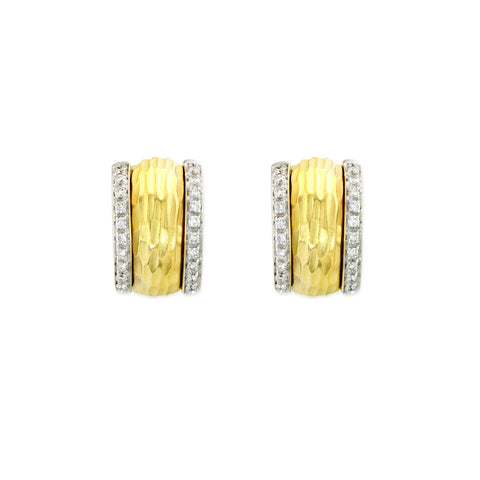 Estate 18k Yellow Gold Tiffany & Co. Huggie Earrings