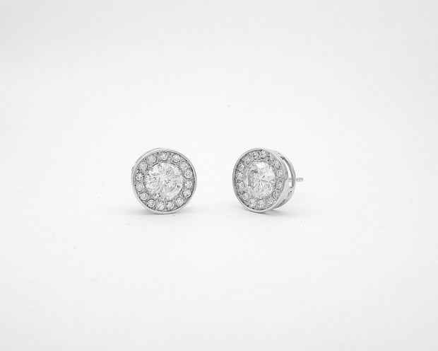 Platinum and Diamond Earring