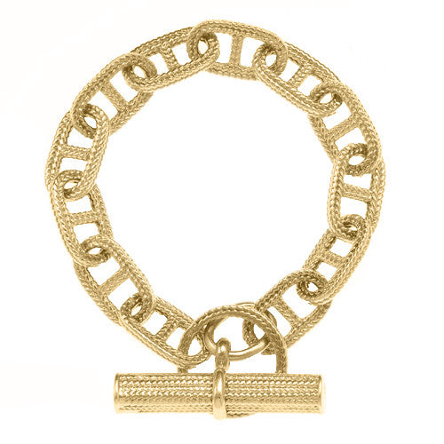 18 Karat Yellow Gold Link Bracelet