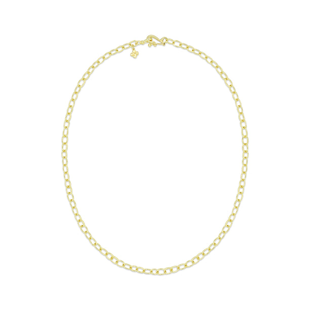 LPL Signature Collection 18k Yellow Gold Round Link Necklace