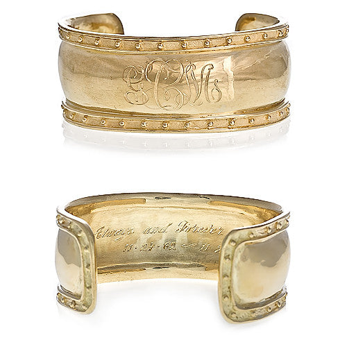 18kt Yellow Gold Custom Engravable Bracelet