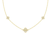 LPL Signature Collection 18k Yellow Gold Large Anderson 5 Station Necklace