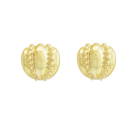 Estate 14k Yellow Gold Posted Earrings