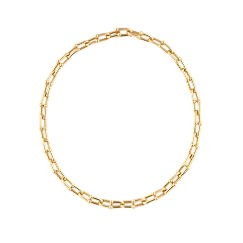 18K Yellow Gold Hardware Necklace