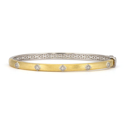 Jude Frances 18K Yellow Gold and Sterling Silver Small Bangle
