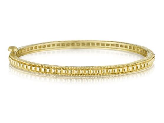Penny Preville 18k Yellow Gold Beaded Bangle