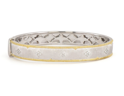Jude Frances Sterling Silver and 18K Yellow Gold Bangle