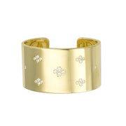 LPL Signature Collection 18k Yellow Gold Cary Cuff with Quad Diamonds