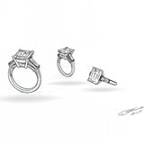 Custom Design Engagement Ring Sketch
