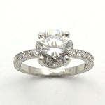 Platinum Round Diamond Engagement Ring