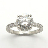 Platinum Round Diamond Engagement Ring