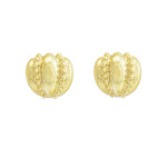 A estate pair of 14k yellow gold post earrings 