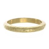 18 Karat Yellow Gold Hammered Band 3mm