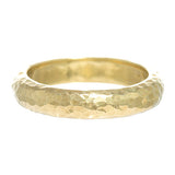 LPL Signature Collection 18 Karat Yellow Gold Hammered Band 4mm