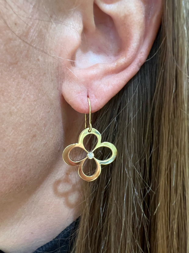 L. Klein 18k Yellow Gold Fiore Large Earrings