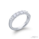 JB Star Platinum 7 Stone Radiant Cut Diamnd Band Ring